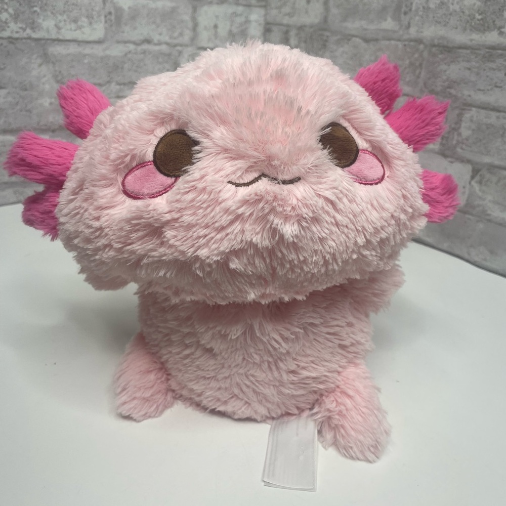 Cuckool Axolotl Pink Salamander Heatable Plush Stuffed Animal Microwaveable 14”